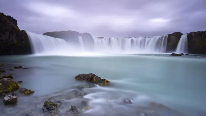 Framed Print : Iceland, Myvatn, Goðafoss, Godafoss, waterfalls of the gods Framed Print : Iceland, Myvatn, Goðafoss, Godafoss, waterfalls of the gods