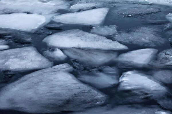 Iceland, South Iceland, Ice deatails at Jokulsarlon Lagoon