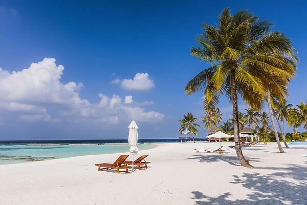 Idyllic beach in the Maldives