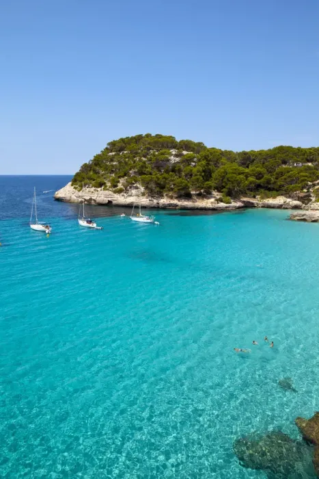 Framed Print : The idyllic Cala Mitjana, Menorca, Balearic Islands, Spain Framed Print : The idyllic Cala Mitjana, Menorca, Balearic Islands, Spain