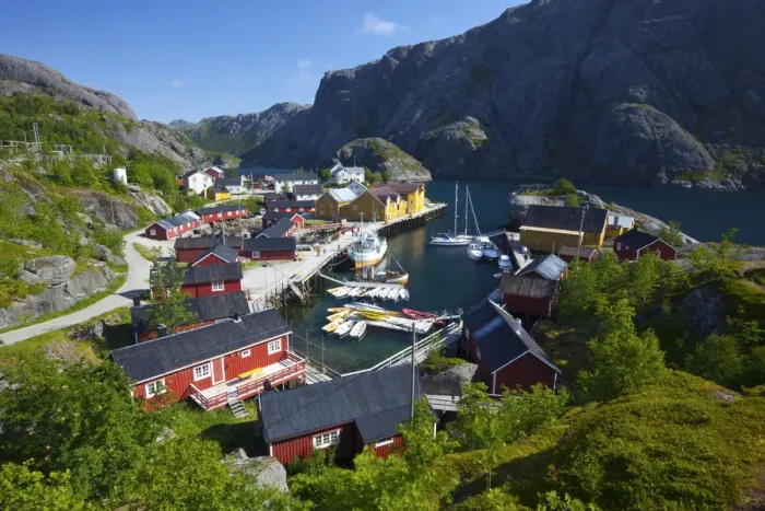 Framed Print : The idyllic fishing village of Nusfjord, Flakstadoy, Lofoten Islands, Nordland, Norway Framed Print : The idyllic fishing village of Nusfjord, Flakstadoy, Lofoten Islands, Nordland, Norway