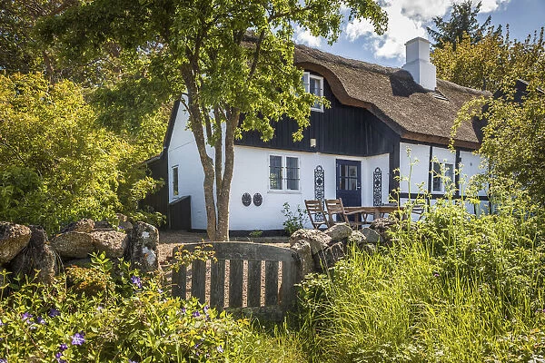 Idyllic half-timbered house in Listed on Bornholm, Denmark
