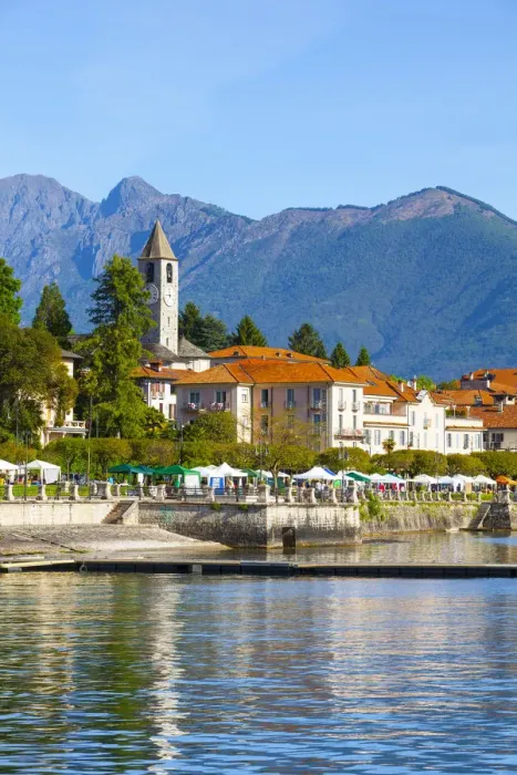 Framed Print : The idyllic lakeside village of Baveno, Lake Maggiore, Piedmont, Italy Framed Print : The idyllic lakeside village of Baveno, Lake Maggiore, Piedmont, Italy