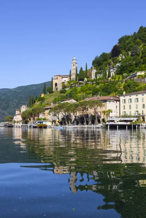 Framed Print : The idyllic lakeside village of Vico Morcote, Lake Lugano, Ticino, Switzerland Framed Print : The idyllic lakeside village of Vico Morcote, Lake Lugano, Ticino, Switzerland
