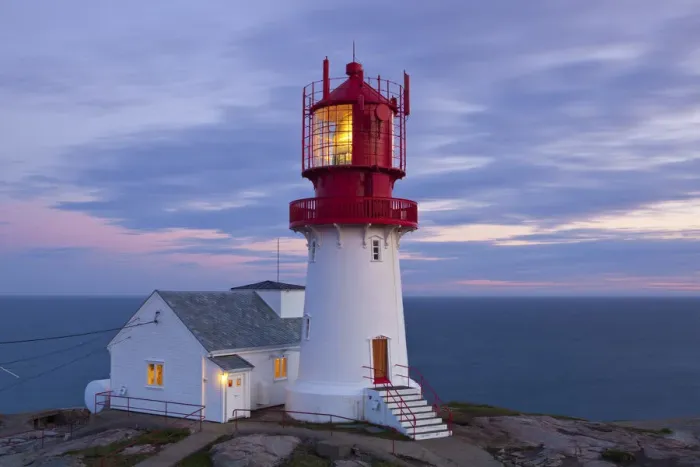 Framed Print : The idyllic Lindesnes Fyr Lighthouse, Lindesnes, Norway Framed Print : The idyllic Lindesnes Fyr Lighthouse, Lindesnes, Norway