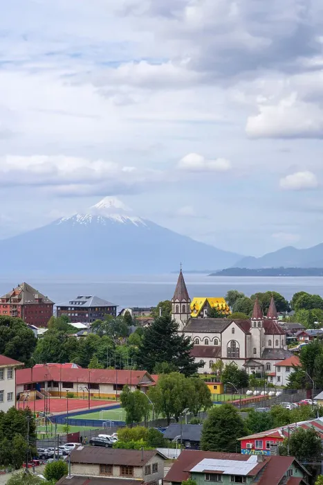 Framed Print : Iglesia del Sagrado Corazon de Jesus and Osorno Volcano, Puerto Varas, Llanquihue Province, Los Lagos Region, Chile Framed Print : Iglesia del Sagrado Corazon de Jesus and Osorno Volcano, Puerto Varas, Llanquihue Province, Los Lagos Region, Chile