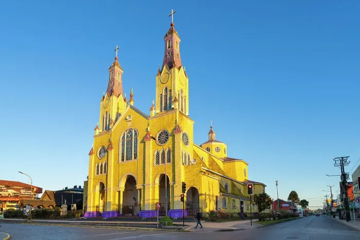 Framed Print : Iglesia de San Francisco Church at sunrise, Castro, UNESCO, Chiloe Island, Chiloe Province, Los Lagos Region, Chile Framed Print : Iglesia de San Francisco Church at sunrise, Castro, UNESCO, Chiloe Island, Chiloe Province, Los Lagos Region, Chile