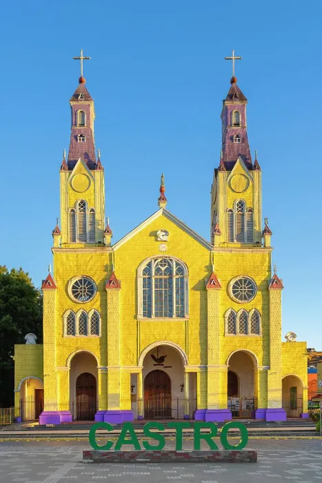 Framed Print : Iglesia de San Francisco Church at sunrise, Castro, UNESCO, Chiloe Island, Chiloe Province, Los Lagos Region, Chile Framed Print : Iglesia de San Francisco Church at sunrise, Castro, UNESCO, Chiloe Island, Chiloe Province, Los Lagos Region, Chile