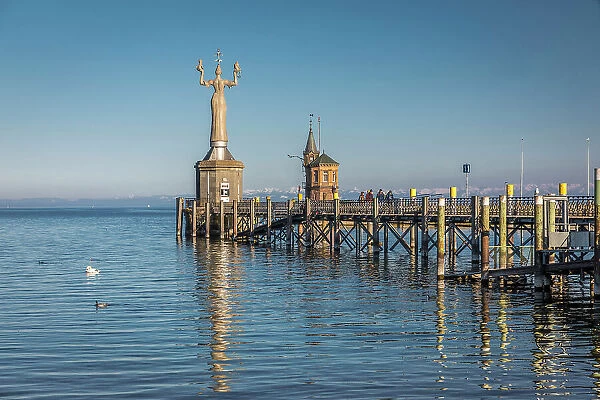 Imperia statue at the port of Konstanz, Baden-Wurttemberg, Germany