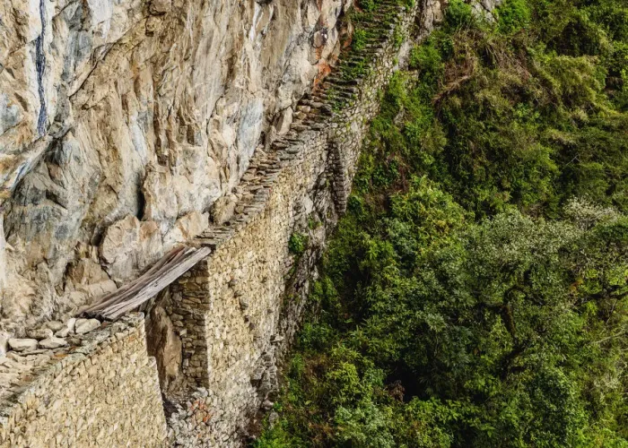 Framed Print : Inca Bridge, Machu Picchu, Cusco Region, Peru Framed Print : Inca Bridge, Machu Picchu, Cusco Region, Peru
