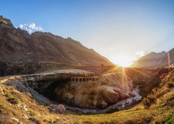 Framed Print : The Inca Bridge, sunset, Puente del Inca, Central Andes, Mendoza Province, Argentina Framed Print : The Inca Bridge, sunset, Puente del Inca, Central Andes, Mendoza Province, Argentina