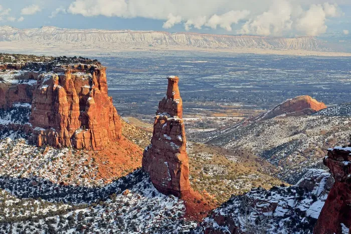 Framed Print : Independence Monument in winter, Colorado National Monument, Grand Junction, Colorado, USA