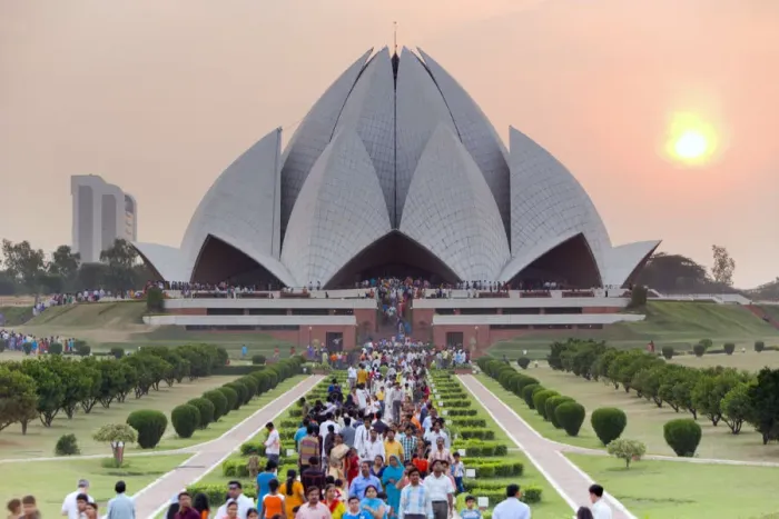 Framed Print : India, Delhi, Lotus Temple, the Baha i House of Worship, popularly known as Framed Print : India, Delhi, Lotus Temple, the Baha i House of Worship, popularly known as