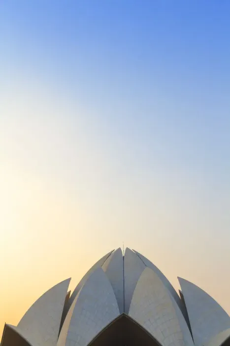 Framed Print : India, Delhi, New Delhi, Bahai House of Worship know as the The Lotus Temple Framed Print : India, Delhi, New Delhi, Bahai House of Worship know as the The Lotus Temple