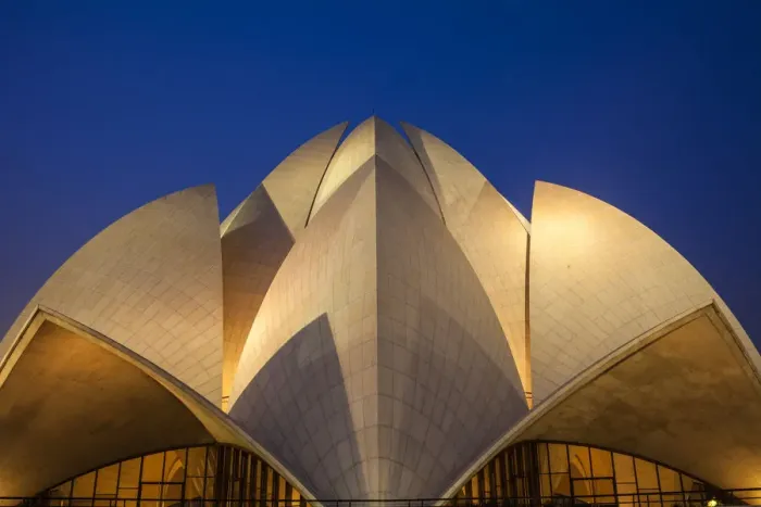 Framed Print : India, Delhi, New Delhi, Bahai House of Worship know as the The Lotus Temple Framed Print : India, Delhi, New Delhi, Bahai House of Worship know as the The Lotus Temple