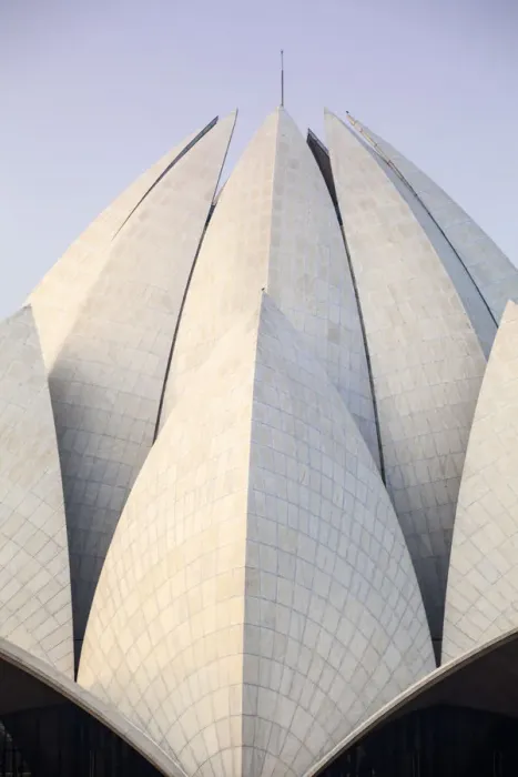 Framed Print : India, Delhi, New Delhi, Bahai House of Worship know as the The Lotus Temple at twilight Framed Print : India, Delhi, New Delhi, Bahai House of Worship know as the The Lotus Temple at twilight