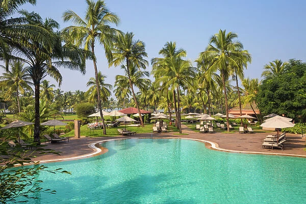 India, Goa, Mobor Beach, The Leela Goa Hotel