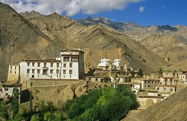 India, Jammu & Kashmir;Ladakh, Lamayuru. Hemmed in by barren mountains