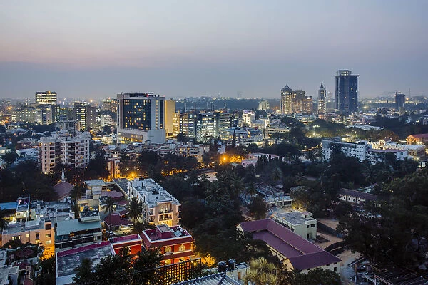 India, Karnataka, Bangalore (Bangaluru), capital of the state of Karnataka, city skyline
