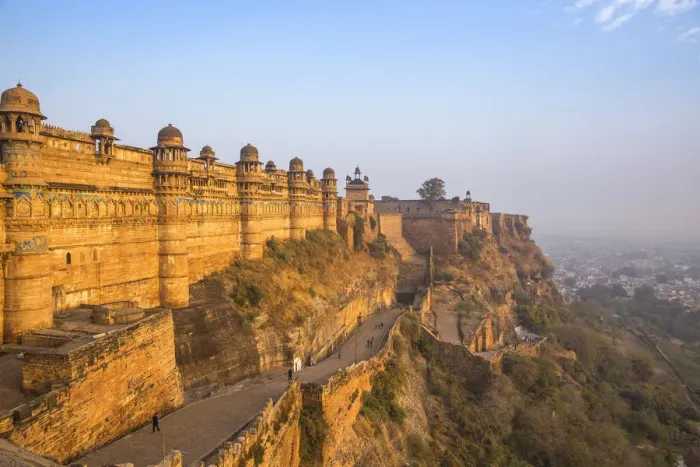Framed Print : India, Madhya Pradesh, Gwalior, Gwalior Fort, Man Singh Palace