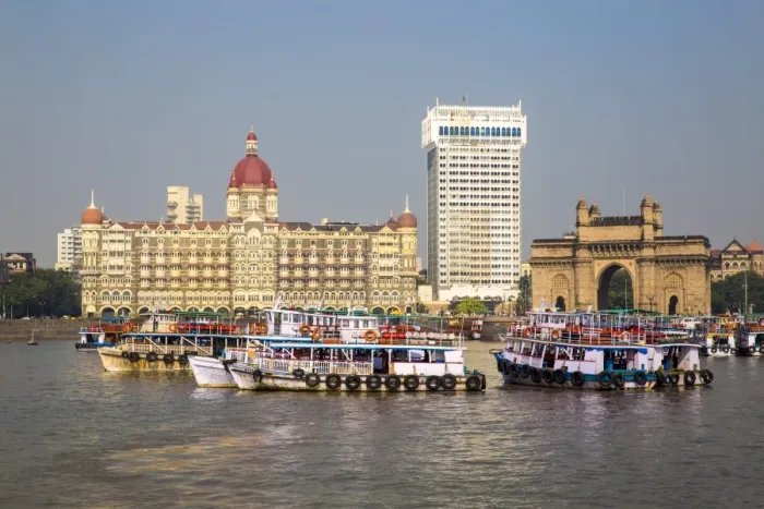 Framed Print : India, Maharashtra, Mumbai, Taj Mahal Palace Hotel and Gateway of India Framed Print : India, Maharashtra, Mumbai, Taj Mahal Palace Hotel and Gateway of India