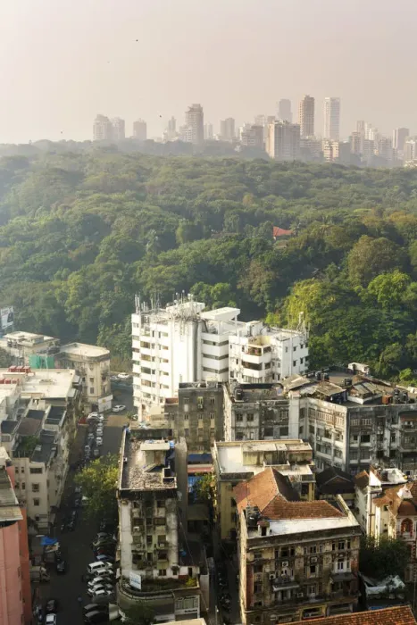 Framed Print : India, Maharashtra, Mumbai, view of the Malabar hills from Altamont road