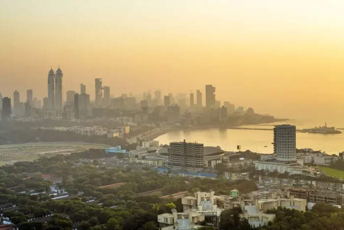Framed Print : India, Mumbai, Mahalakshmi. Sunset over Haji Ali Bay showing Haji Ali Dargah tomb, NSCI Framed Print : India, Mumbai, Mahalakshmi. Sunset over Haji Ali Bay showing Haji Ali Dargah tomb, NSCI