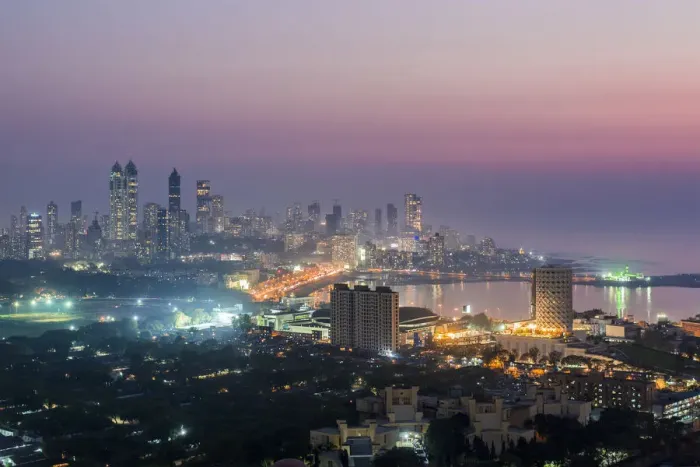 Framed Print : India, Mumbai, Maharashtra, city skyline of modern office and residential buildings Framed Print : India, Mumbai, Maharashtra, city skyline of modern office and residential buildings