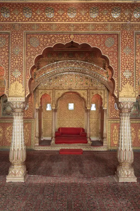 Framed Print : India, Rajasthan, Bikaner, Junagahr Fort, Anup Mahal Hall Framed Print : India, Rajasthan, Bikaner, Junagahr Fort, Anup Mahal Hall