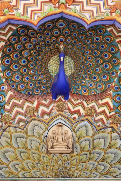 Framed Print : India, Rajasthan, Jaipur, City Palace, Peacock Gate Framed Print : India, Rajasthan, Jaipur, City Palace, Peacock Gate