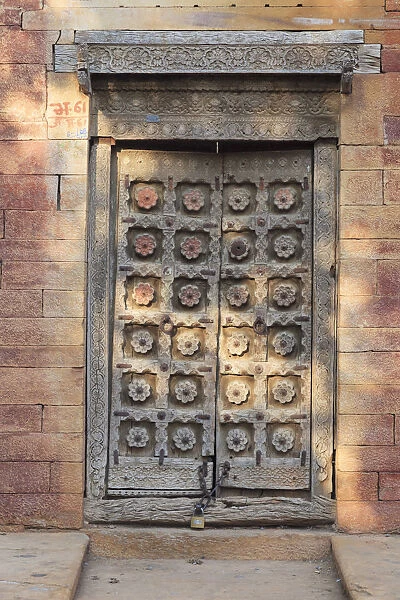 India, Rajasthan, Jaisalmer, Old Town, Patwa Ki Haveli (Traditional Ornately decorated
