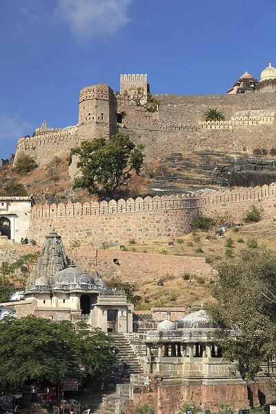 India, Rajasthan, Kumbhalghar Fortress (second longest wall in the world)