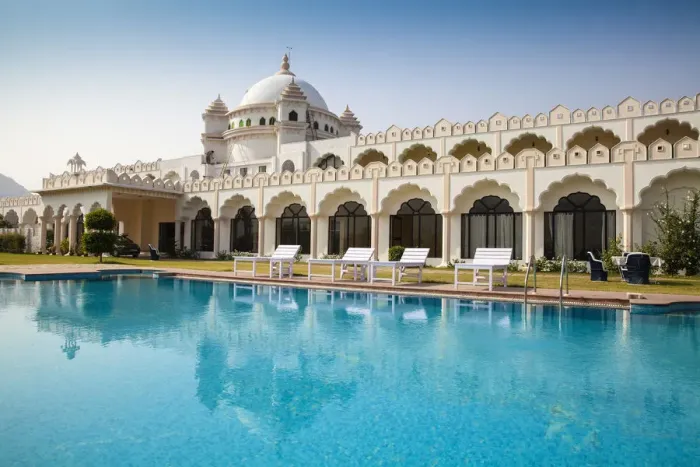 Framed Print : India, Rajasthan, Pushkar, Hotel Gulab Niwas Palace