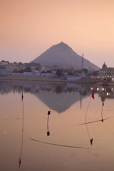 India, Rajasthan. Pushkar, Pushkar Lake