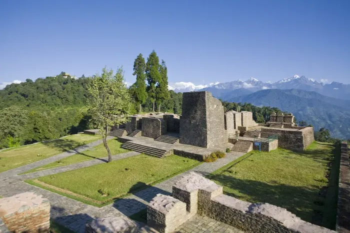 Framed Print : India, Sikkim, Pelling, Rabdentse Ruins, Ancient capital of Sikkim