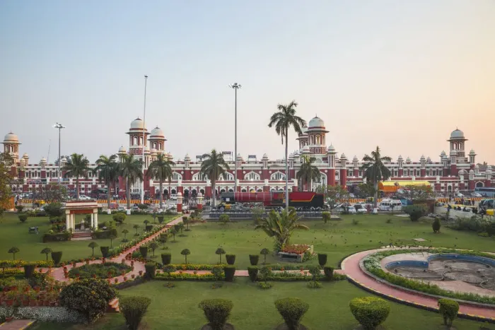 Framed Print : India, Uttar Pradesh, Lucknow, Charbagh, Lucknow Railway station