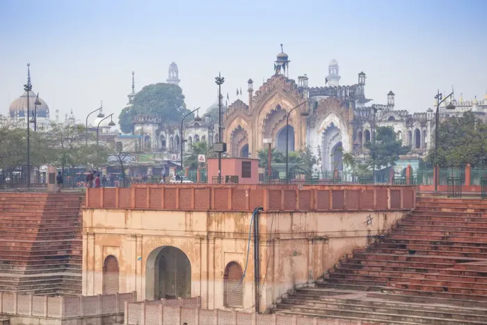 Framed Print : India, Uttar Pradesh, Lucknow, Hussainabad Pond and Rumi Darwaza Framed Print : India, Uttar Pradesh, Lucknow, Hussainabad Pond and Rumi Darwaza