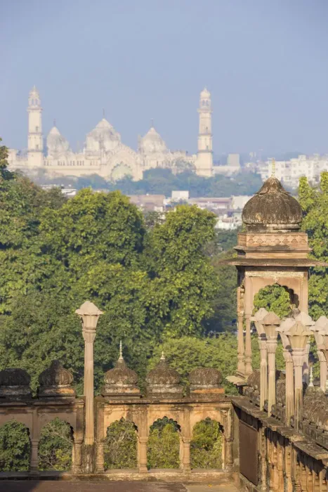 Framed Print : India, Uttar Pradesh, Lucknow, Jama Mosque and Bara Imambara Framed Print : India, Uttar Pradesh, Lucknow, Jama Mosque and Bara Imambara