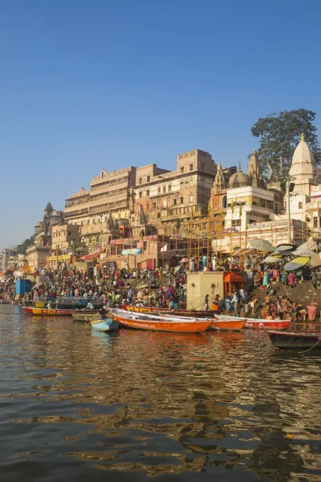 Framed Print : India, Uttar Pradesh, Varanasi, Dashashwamedh Ghat - The main ghat on the Ganges River Framed Print : India, Uttar Pradesh, Varanasi, Dashashwamedh Ghat - The main ghat on the Ganges River