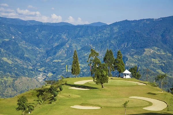 India, West Bengal, Kalimpong, Golf course