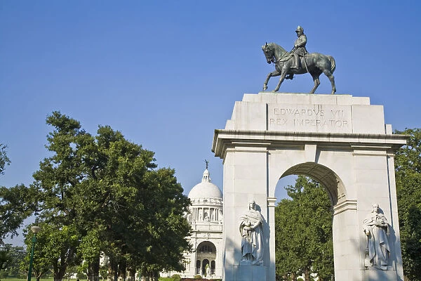 India, West Bengal, Kolkata, Calcutta, Chowringhee, Victoria Memorial, King Edward