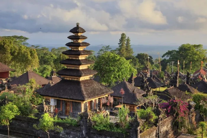 Framed Print : Indonesia, Bali, Besakih, Pura Agung Besakih temple complex Framed Print : Indonesia, Bali, Besakih, Pura Agung Besakih temple complex