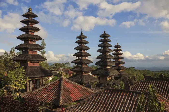 Framed Print : Indonesia, Bali, Besakih, Pura Agung Besakih temple complex Framed Print : Indonesia, Bali, Besakih, Pura Agung Besakih temple complex