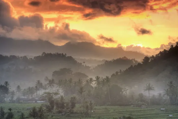 Framed Print : Indonesia, Bali, forest landscape on the slopes of Gunung Agung Volcano Framed Print : Indonesia, Bali, forest landscape on the slopes of Gunung Agung Volcano