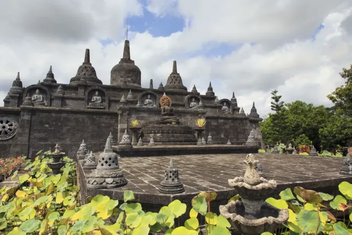 Framed Print : Indonesia, Bali, North Coast, Panjar, Brahama Vihara Arama Buddhist Temple, the most Framed Print : Indonesia, Bali, North Coast, Panjar, Brahama Vihara Arama Buddhist Temple, the most