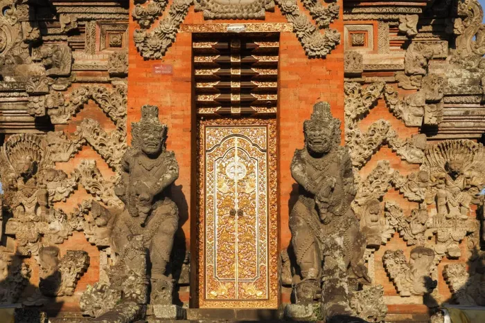 Framed Print : Indonesia, Bali, Peliatan, Tempel: Pura Desa Gede Framed Print : Indonesia, Bali, Peliatan, Tempel: Pura Desa Gede