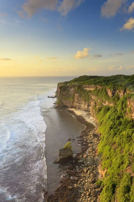 Framed Print : Indonesia, Bali, rugged cliffs at Uluwatu Clifftop temple Framed Print : Indonesia, Bali, rugged cliffs at Uluwatu Clifftop temple