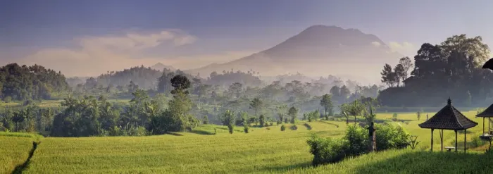 Framed Print : Indonesia, Bali, Sidemen, Iseh, Rice Fields and Gunung Agung Volcano Framed Print : Indonesia, Bali, Sidemen, Iseh, Rice Fields and Gunung Agung Volcano