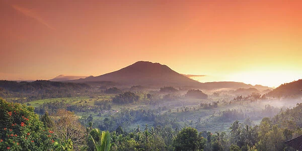 Indonesia, Bali, Sidemen, Sidemen Valley and Gunung Agung Volcano