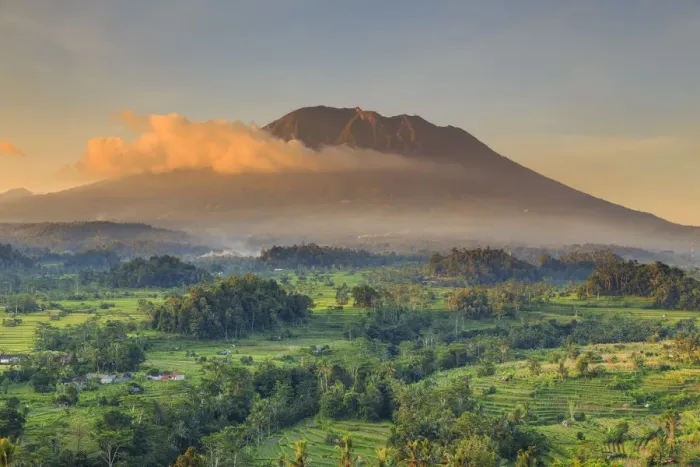 Framed Print : Indonesia, Bali, Sidemen, Sidemen Valley and Gunung Agung Volcano Framed Print : Indonesia, Bali, Sidemen, Sidemen Valley and Gunung Agung Volcano